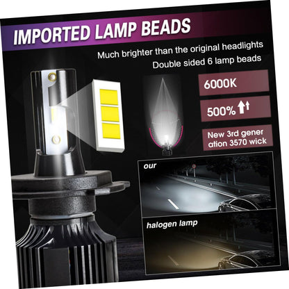 iplusmile 1paio Lampadine Led Auto Luce Abbagliante e Anabbagliante Impermeabili e Facili Da Installare Design Aeronautico Sostituzione e Upgrade Faro Auto