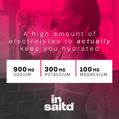 Insaltd™ Sugar Free Electrolytes Powder Packets with No Stevia Aftertaste | High-Potency Hydration Packets | Keto Electrolyte Drinks | Intermittent Fasting Drink Mix | 28 Pack