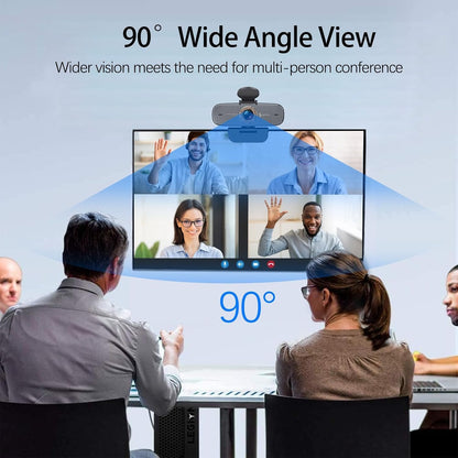 Angetube 1080P HD Webcam with Privacy Shutter Dual Noise-Cancelling Mic PC Camera Webcams, Wide 90Â° View, USB Plug & Play for Video Conferencing, Streaming, Zoom/Skype/YouTube for PC/Desktop/Laptop