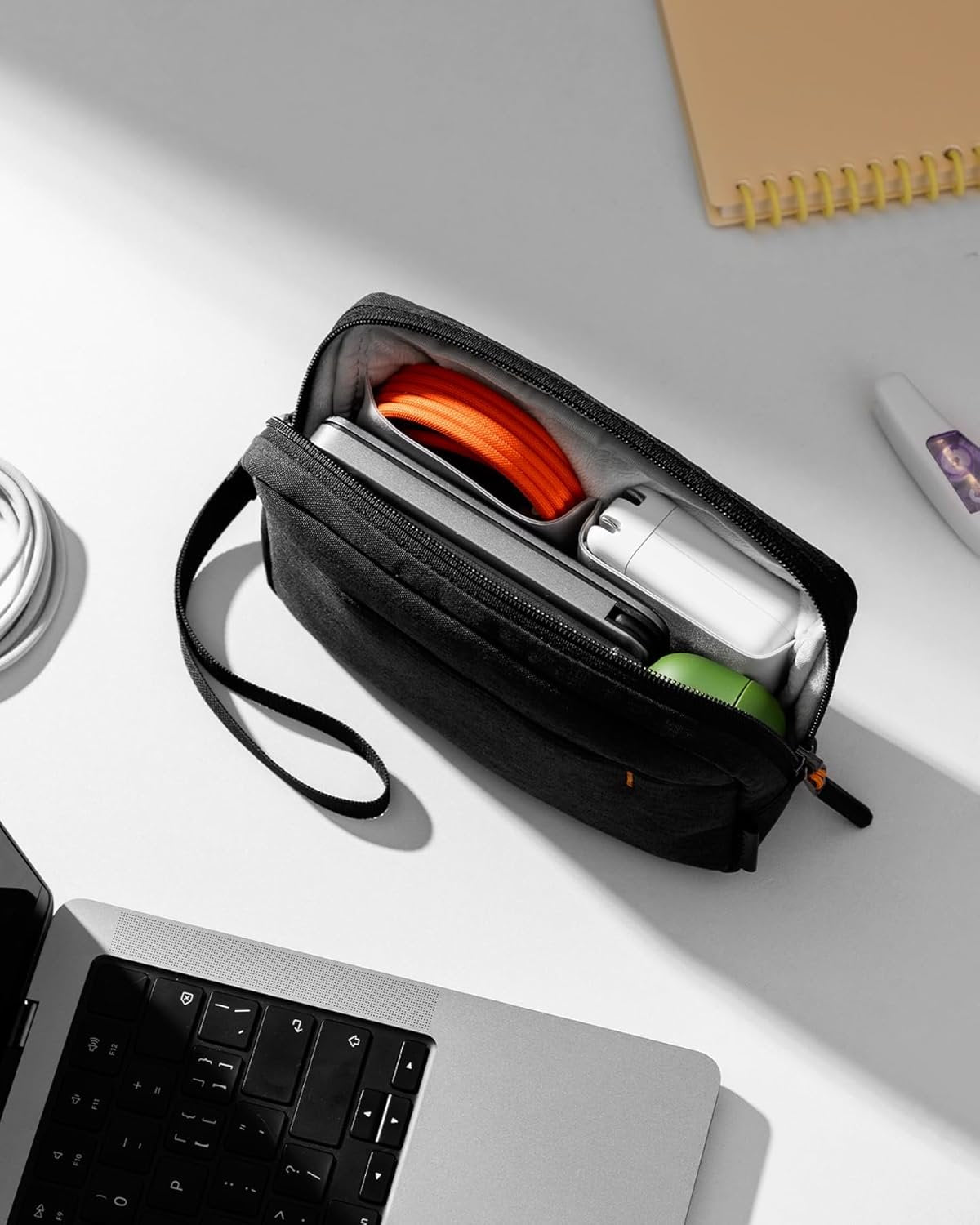 Inateck Cable Bag Electronics Organiser, Splash-proof Travel Accessory Bag, Compatible with Mouse, USB Stick