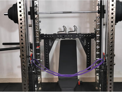 HUVIOVED Power Cage Squat Rack Home Gym Accessories/Squat Rack for Home Gym Fitness Equipment Accessory, Fits on 3X3 Rack Attachments with 1" Hole