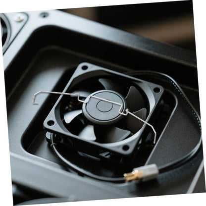 CIYODO 10pcs Heatsink Fan Buckles - 12cm CPU Radiator Fan Hook Fixed Bracket PC Mainboard Wire Buckle Upper Hook Fixing Clips Computer Cooling Accessories