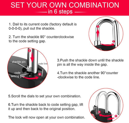 (8 Pack) ZANZER 4 pcs Luggage Locks for TSA with 4 pcs Luggage tag, Combination Padlock with Alloy Body TSA Lock for Travel Bag, Suit Case, Lockers, Gym, Bike Locks
