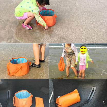 Portable Collapsible Bucket, Outdoor Travel Camping Fishing Folding Water Bucket