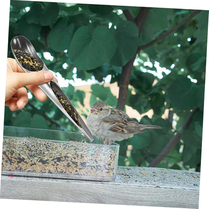 WOONEKY 2pcs Bird Food Spoon Food Shovel Bird Feeding Tools Pet Food Spoon Parrot Feeding Accessory Bird Feeding Watering Supplies Bird Food Scoops Bird Feeding and Watering Utensils