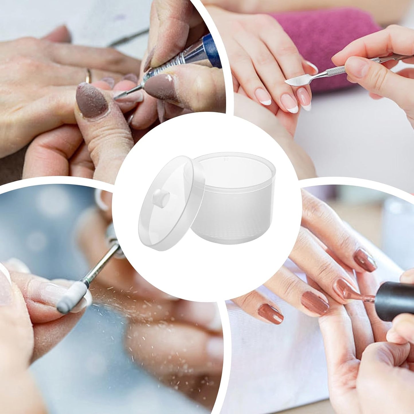 Nail Tool Sterilizer Box, portatile a lungo termine per la pulizia del contenitore, Clippers Files and Scissors, 3,5 x 2,64 Inches for Use in Travel Salon Pedicure Home Personal Nail Care Routines