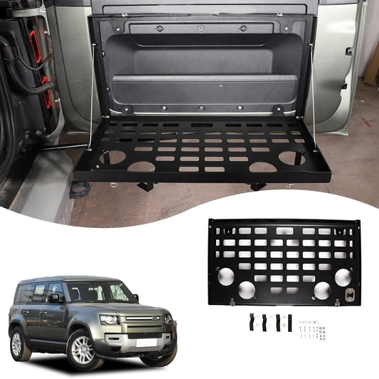 Car tailgate table storage rack metal foldable cargo storage rack for Land Rover Defender 2020-2021 car Parts
