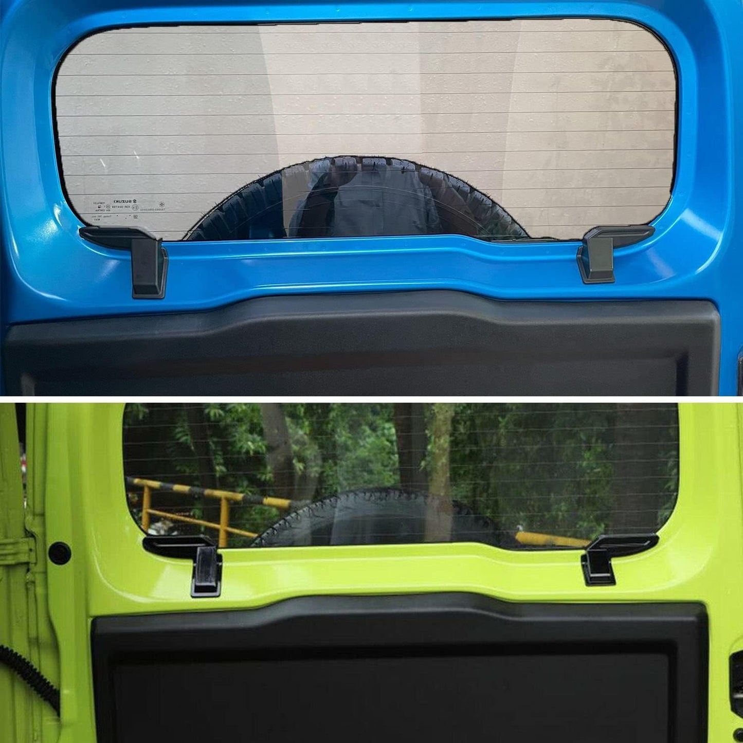 Kvadouly 2PCS ABS Rear Windshield Heat Cable Cover, Rear Defogger Guards Interior Accessories for 2019-2020 Suzuki Jimny JB64 JB74