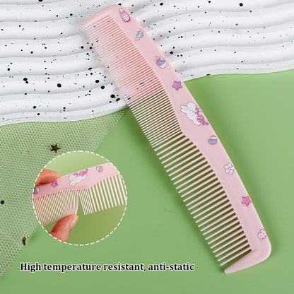 Shoyisenka 3 Pcs Cute Pink Unicorn Comb & Brush Set for Girls, Toddlers & Kids, Gentle Hairstyling Accessories for Straight, Curly & Thick Hair, All Purpose Hair Care Gift Set