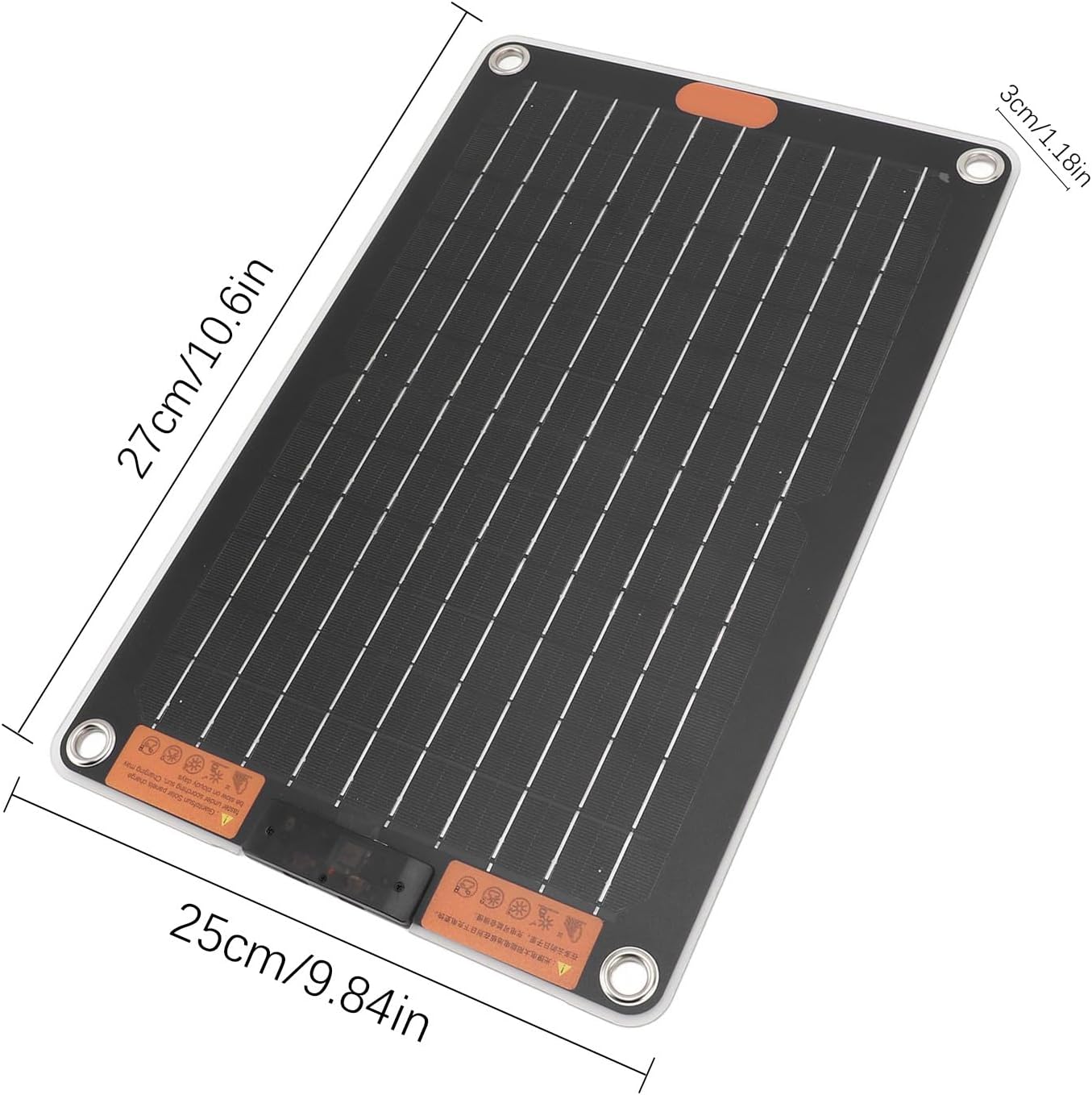 Portable Solar Charger - Power Hubs | USB-C Solar Battery Charger - Waterproof Outdoor Electricity Power, Multi-Device Charging Supply for Cell Phones, Tablets, Flashlights, Radios