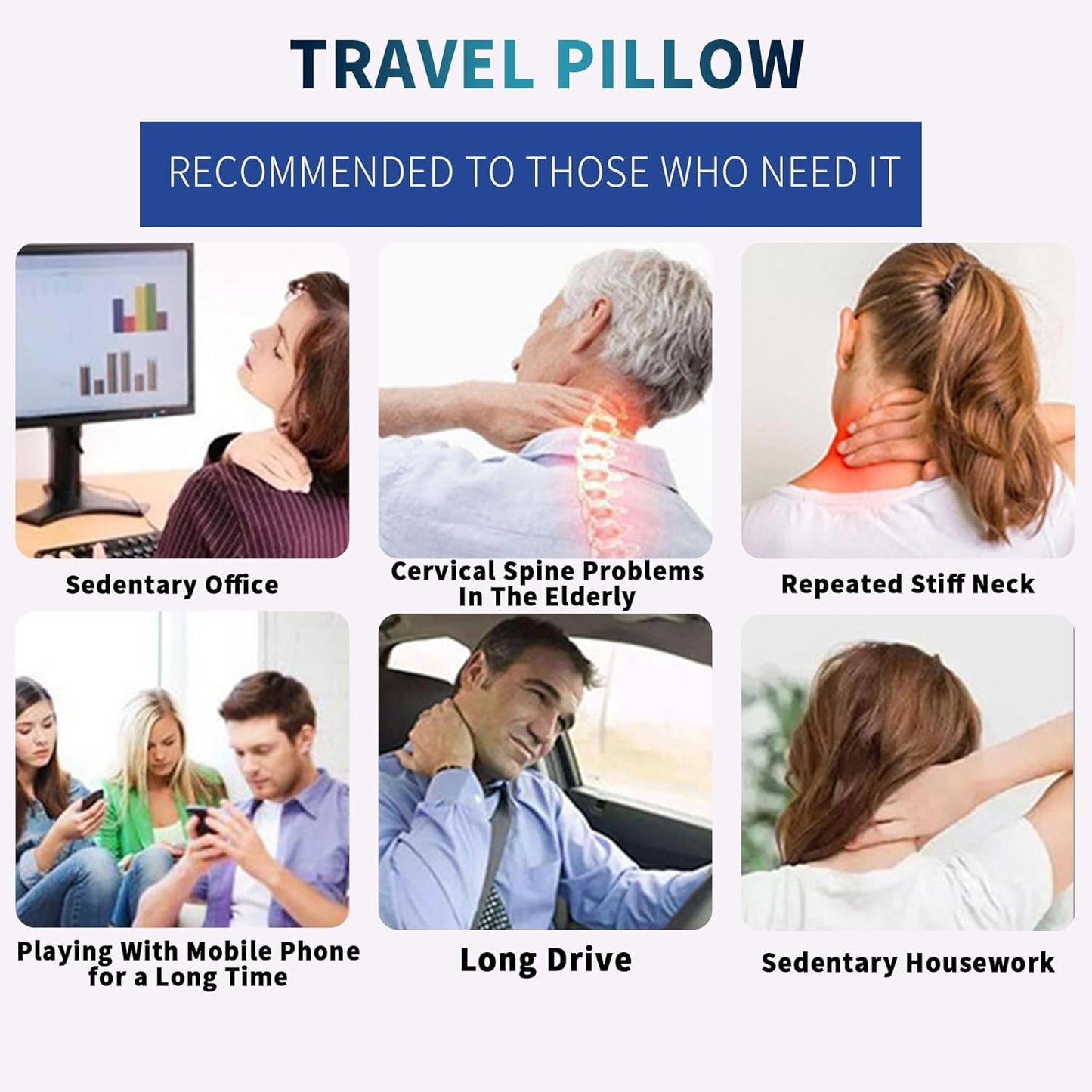 Flyhugz Travel Pillow, Flyhugz Neck Pillow, Wander Plus Travel Pillow, Flyhugs Neck Travel Pillow, Memory Foam Travel Pillow (Dark Gray)