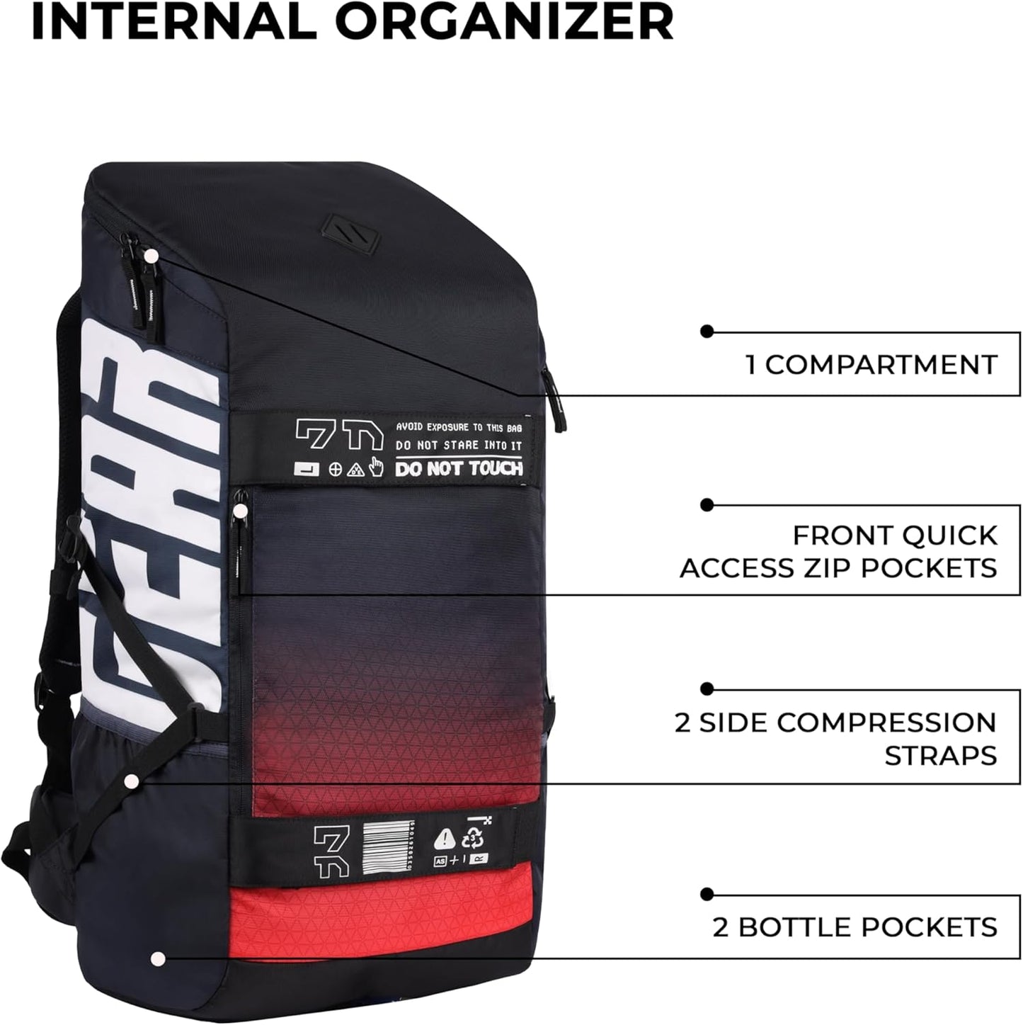 Gear Outdoor Extra Large Water Resistant Rucksack/Travel bag/For Men & Women