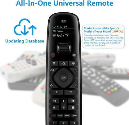 SofaBaton U2 Universal Remote with Smartphone APP, Long Range Infrared, All in One Universal Remote Control Compatible for Smart TVs/DVD/STB/Projector/Streaming Players/Blu-ray