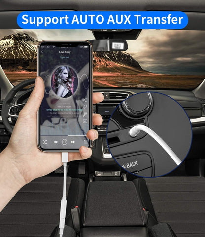 iPhone AUX Lightning to 3.5mm Adapter for Headphone Jack Dongle Splitter Cable(2pack)Audio Cord Adaptador Para Apple MFI Certified Music Earphone Converter for 11 12 13 14 Pro Max X 7 8 Plus Mini Ipad