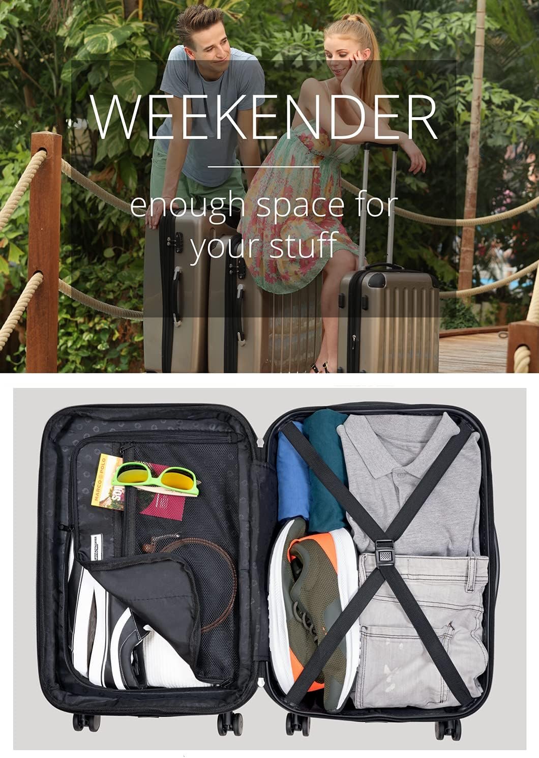 HAUPTSTADTKOFFER - Luggage, Black, 55, Hand Luggage