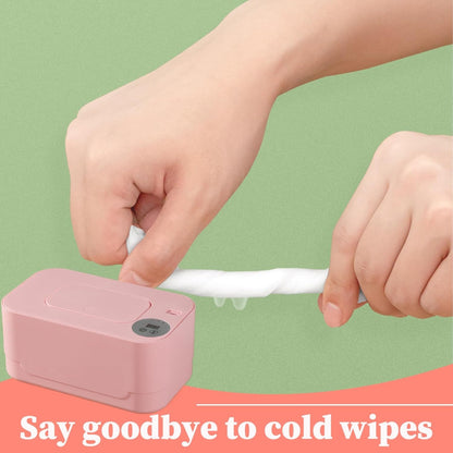 Baby Wipe Warmer Thermostat Diaper Wipe Warmer Adjustable Wipes Warmer USB Heating Wet Wipes Warmer Large Wipe Holder for Baby Nursery Baby Wipe Warmer