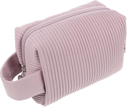 Cosmetic Bag Hand Makeup Bag Make Up Bag Bags Capacity Makeup Bag Make Up Bag Make up Bag Toiletry Bag Tote Bag for Makeup Accessory Pink Leather, pink, modern