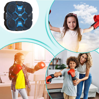 Fravsiu Music Boxing Machine, Smart Wireless Punching Device, Home Boxing Workout Equipment, Interactive Fitness Gear for Adults, Kids, Cardio and Reflex Drills, 14,57 pollici