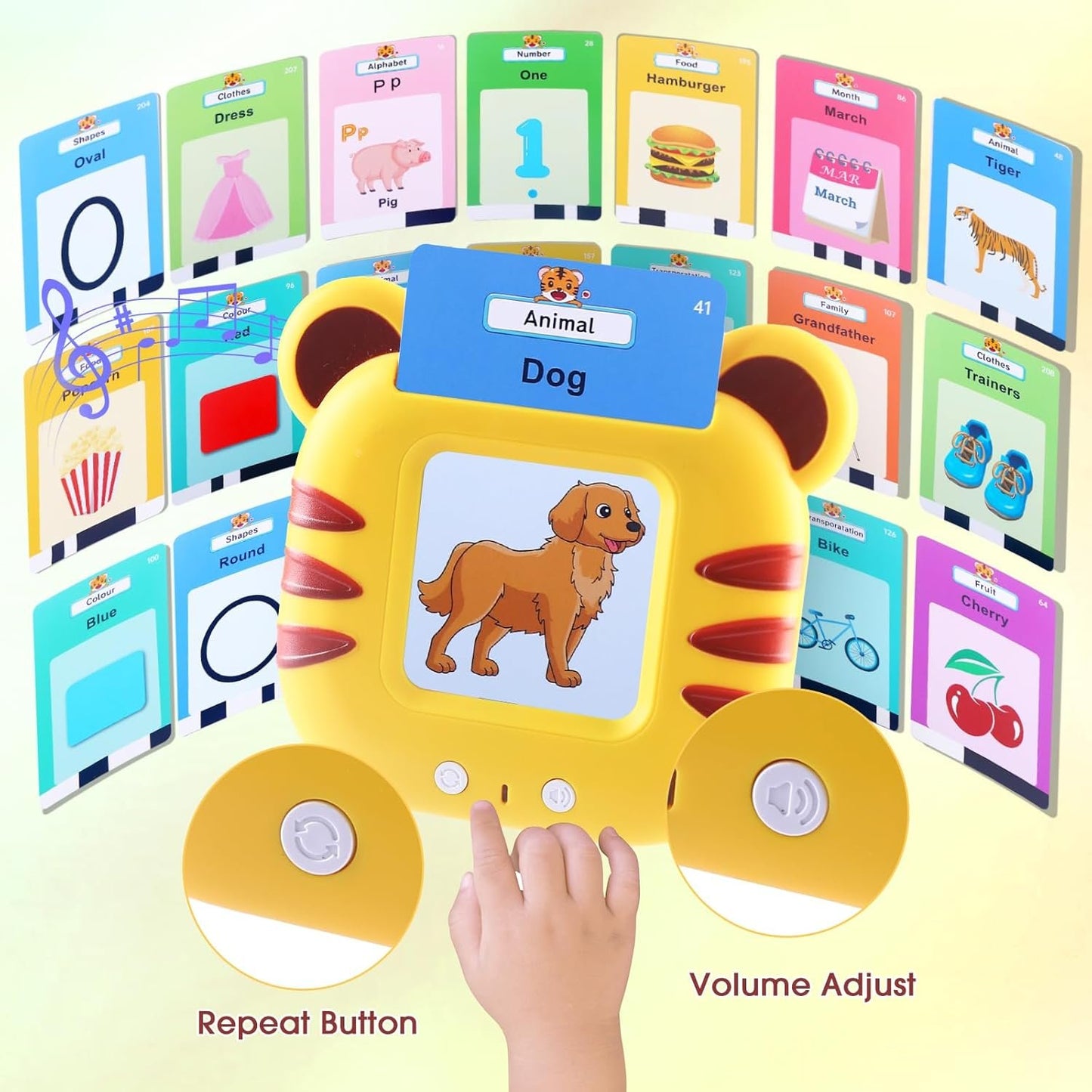 Talking Flash Cards Toddler Boys Girls Speech Sensory Toys for Autism Learning Resources Language Development Preschool Educational Toys English Flashcards with Alphabet Numbers for 2 3 4 5 6 Years