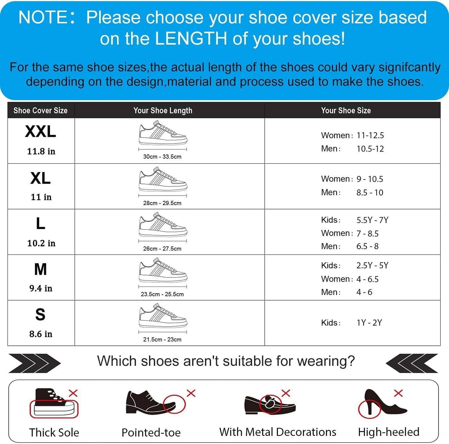 Waterproof Shoes Cover, Portable Non-Slip Rain Snow Boots Shoes Cover, Reusable Women Men TPE Rubber Sole Overshoes Protectors for Outdoor Cycling Travel ï¼ˆGreyï¼‰