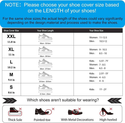 Waterproof Shoes Cover, Portable Non-Slip Rain Snow Boots Shoes Cover, Reusable Women Men TPE Rubber Sole Overshoes Protectors for Outdoor Cycling Travel ï¼ˆGreyï¼‰