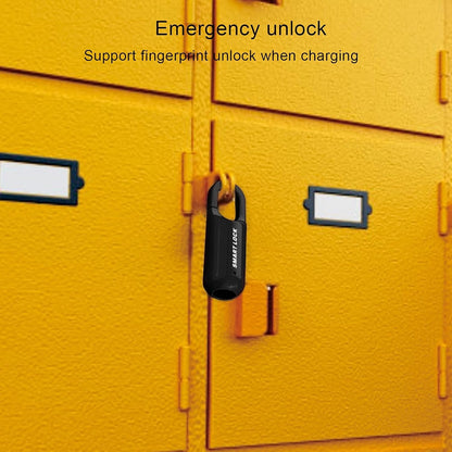 Fingerprint Padlock, USB Rechargeable Keyless Thumbprint Lock Anti Theft Security Keyless Locker Lock Fingerprint Lock for Gym Locker, School Locker, Luggage, Backpack, Suitcase