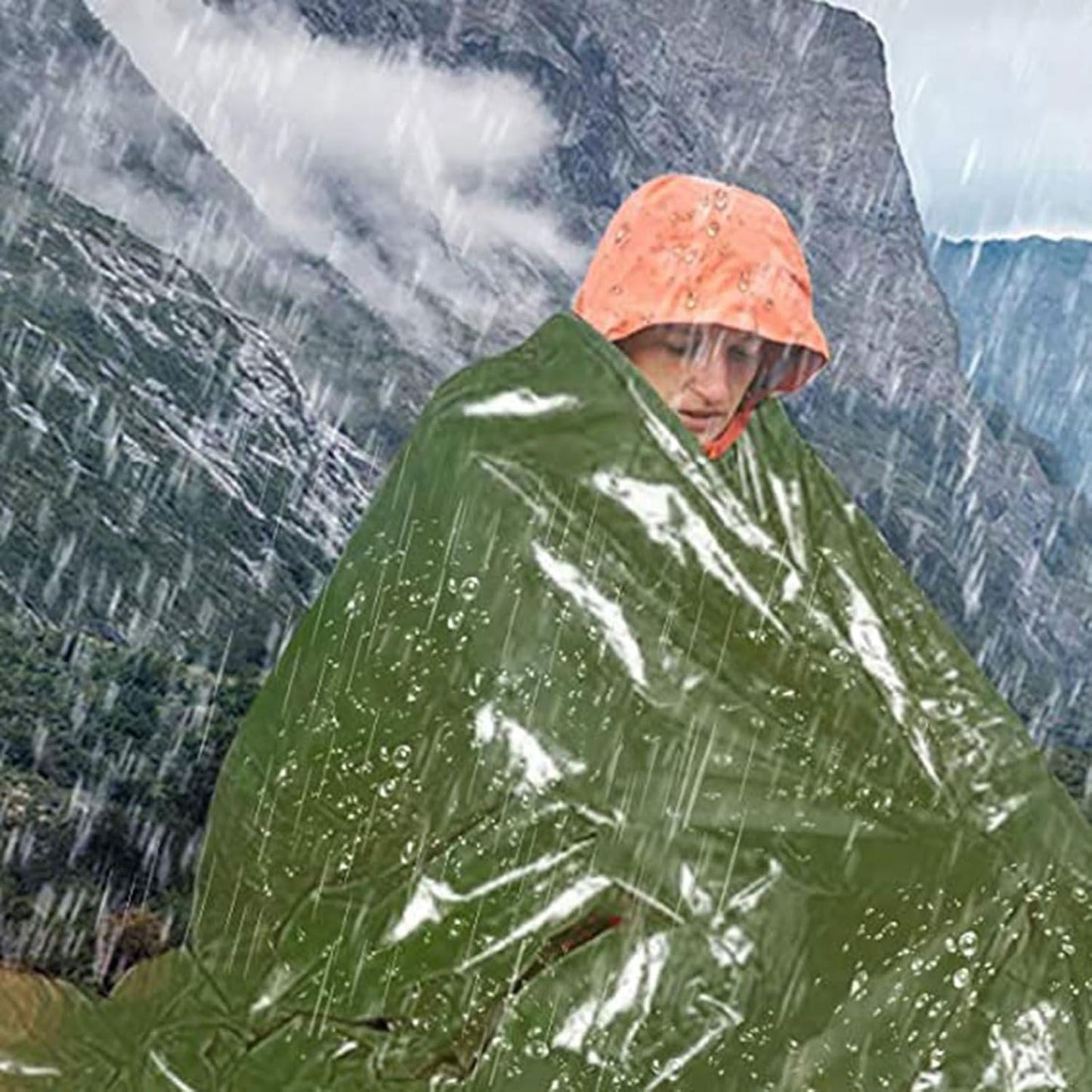 NSDSW Lightweight Emergencies Sleepings Bag Outdoor Sleep Survivals Shelter Tent for Outdoor Camping Hikings Survivals Tool