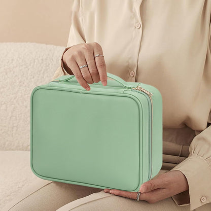 Travel Toiletry Bag with Hook, Hangable Foldable 3-Compartment Organizer, Portable Makeup Pouch with Handle, Spacious Travel Bag for Toiletries and, 1 Piece, Single Attribute, Se rÃ©fÃ©rer au