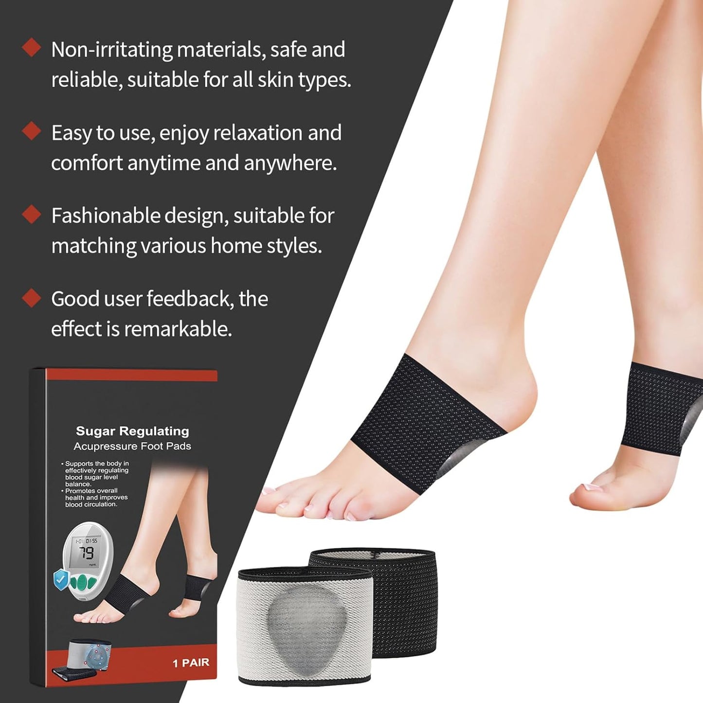 Massage Foot Pad,Foot Stimulator Massager | Comfortable And Relaxing Breathable Wearable Feet Care Tools For Home Workplace Travel Supports Recovery