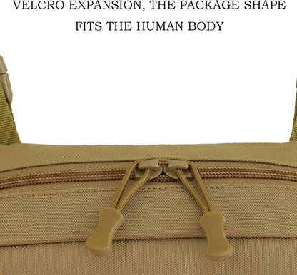 Running Chest Bag, Cycling Waistcoat Pack, Anti Theft Lightweight Gear, Secure Storage Vest, Black, Khaki, Ideal for Hiking, Biking, Fishing, Hunting, Outdoor Travel Adventures, Khaki, Please refer to