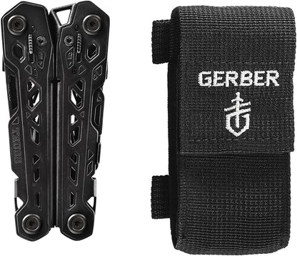 Gerber Gear Truss 17-in-1 Multitool with Pocket Knife and Needle Nose Pliers - Gifts for Men, Compact EDC Gear, Black with Standard Sheath