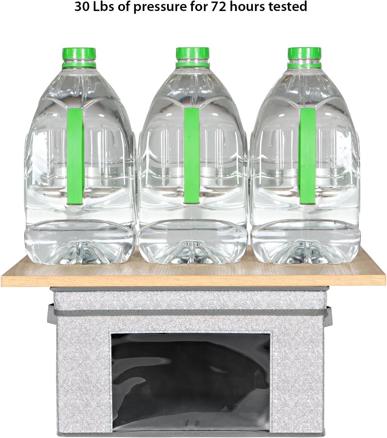 Univivi 4PC Fabric Storage Bins with Lids 14 inch Collapsible Storage Bins Stackable Organization Baskets for Home,Closet