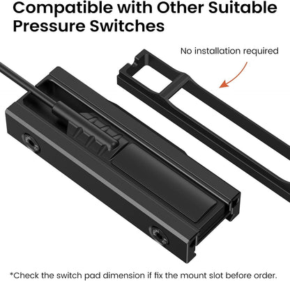 Guardtier PSM-P3 Picatinny Pressure Switch Mount Plate for Tactical Flashlight Pressure Pad, Compatible with Scout Light Press Switch FL11 Series Flashlight