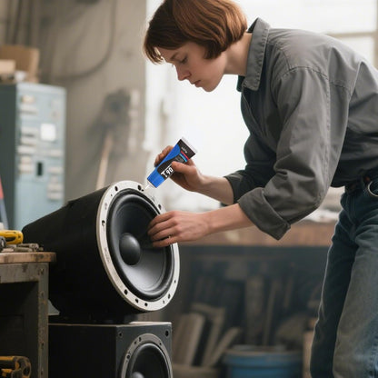 Speaker Glue, Black Adhesive, High-Performance Sealant, Strong Bonding Repair for Speaker Equipment, Audio Devices, Waterproof Sound System Fix, Men Women Adults