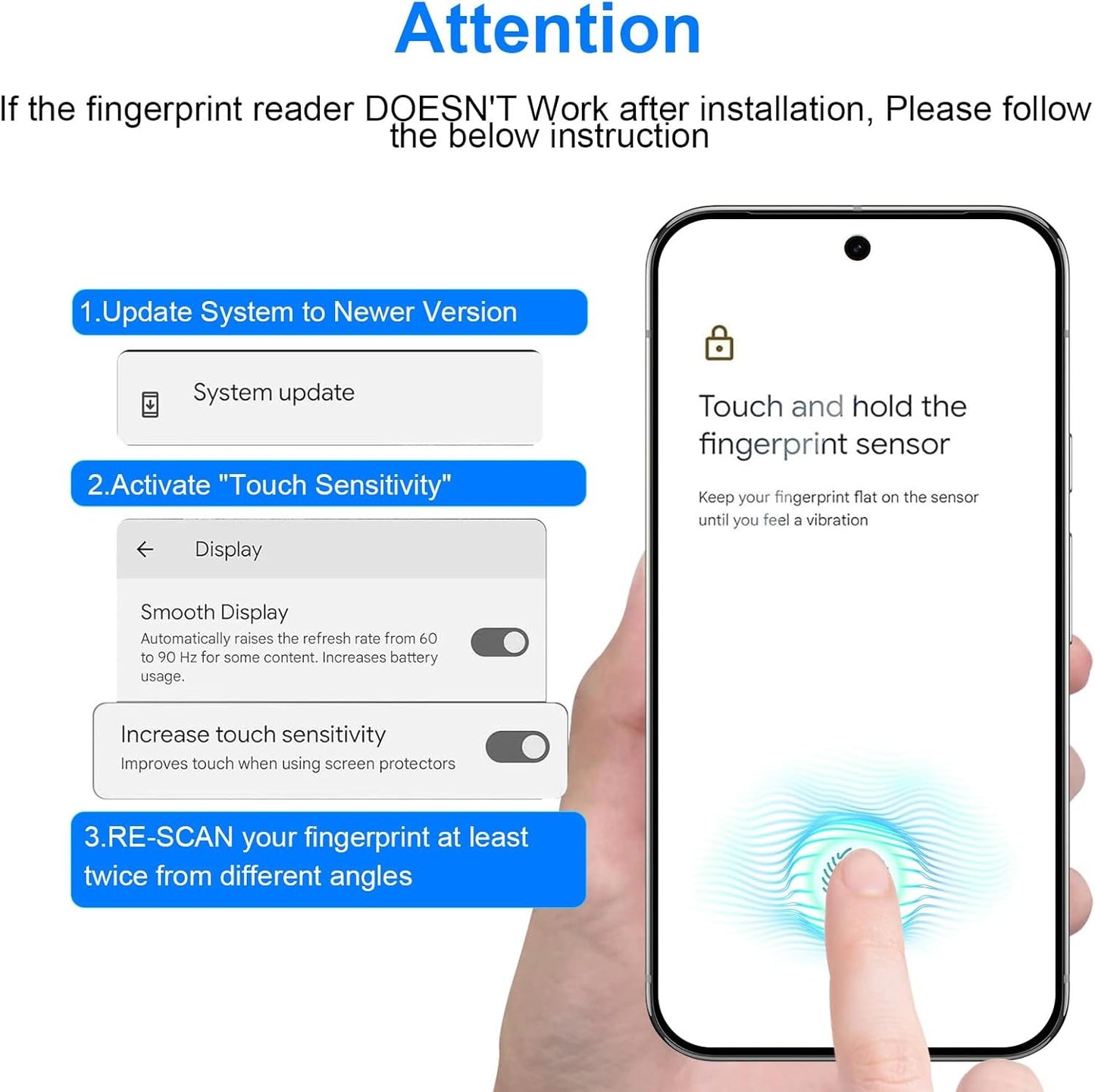 QUESPLE 2 Pack for Google Pixel 9 Pro XL Anti-Glare Matte TPU Screen Protector 6.8 Inch, Smooth and Responsive Touch Screen Protector Film for Gamming, [Support Fingerprint Unlock] [Self-Healing] [Not Glass]