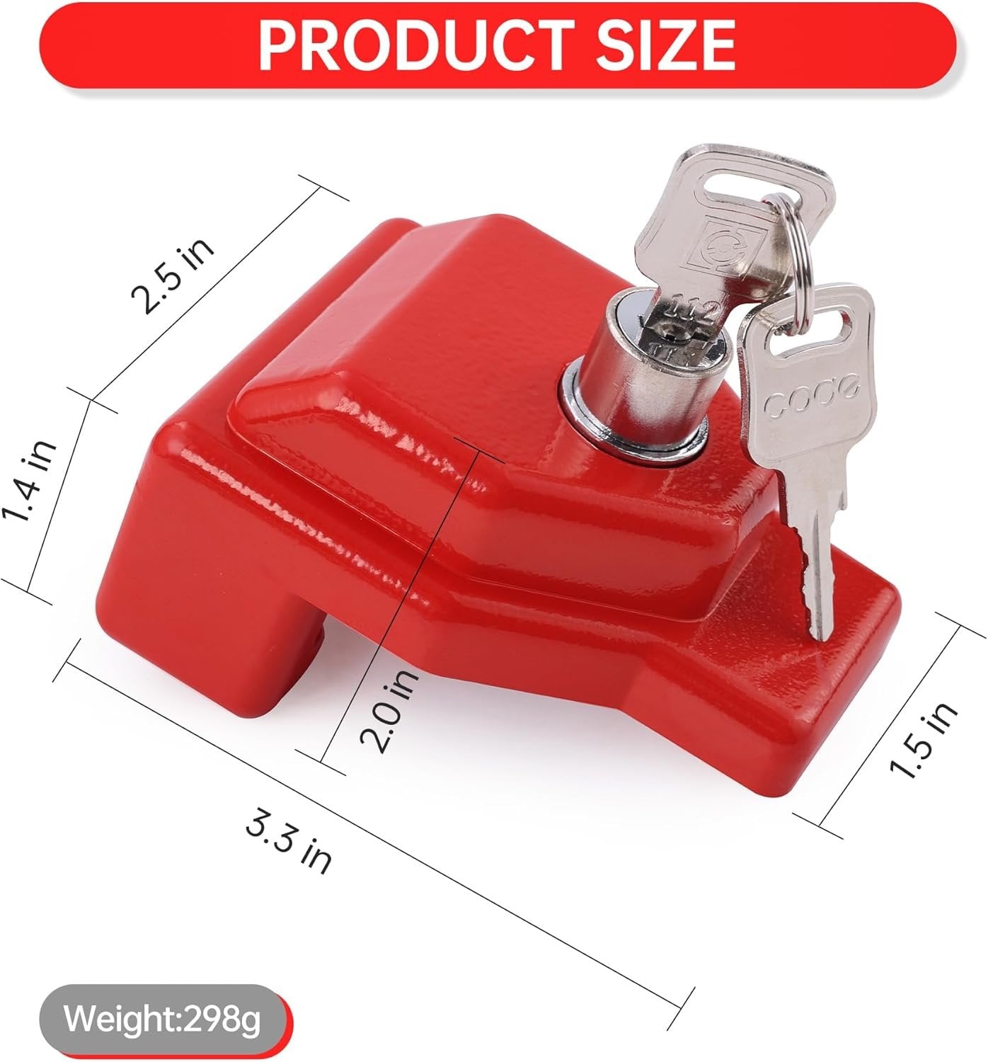 Glad Hand Lock Keyed Alike 10 Pack Heavy Duty Aluminum Air Brake Glad Hand Lock for Tractor Trailer