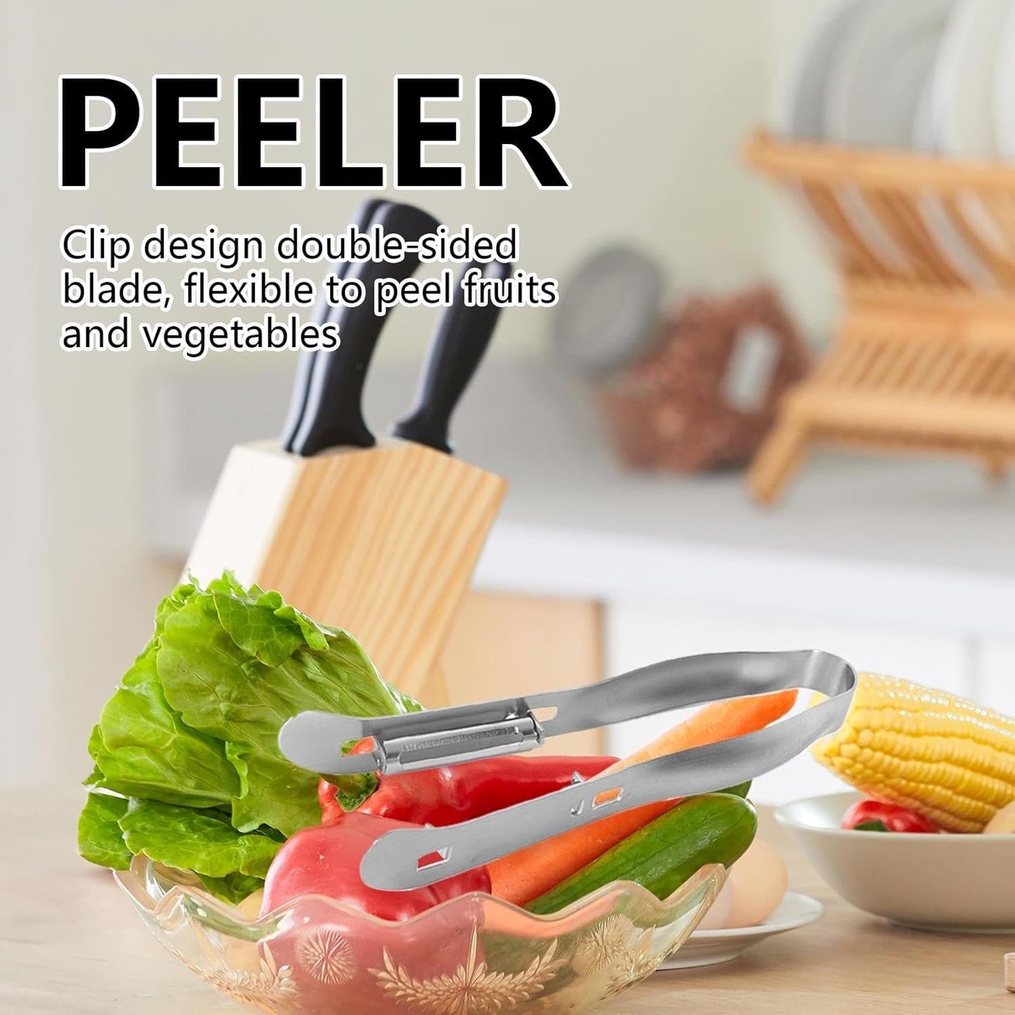 Peelers for Kitchen | Double-Sided Stainless Steel Cactus Peeling Tool,Kitchen Accessories for Food Prep Juicing Salad Making Restaurant Market Outdoor Camping