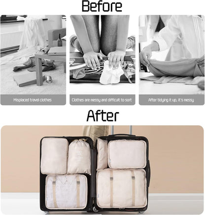 YORFULL 12 Pieces Packing Cubes Compression Travel Organizer, Travel Accessories, Travel Bag, Travel Bag