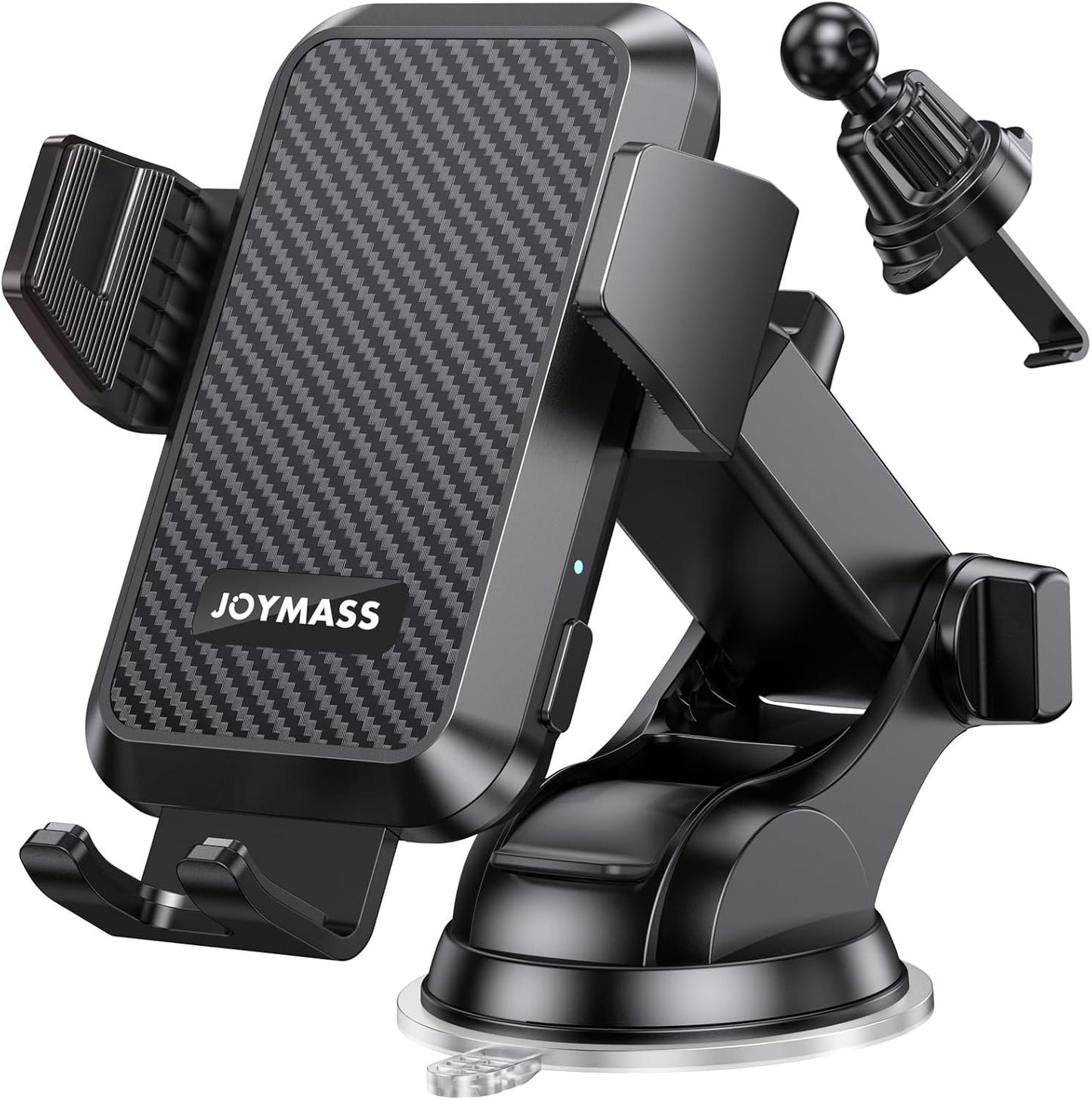 Wireless Car Charger, Phone Holders, 15W Auto Clamping Phone Mount Car Accessories for iPhone 16 15 14 13 12 Mini Pro Max 11, Samsung Galaxy S24 Ultra S23 S22+ Note 20, etc - Dark Black