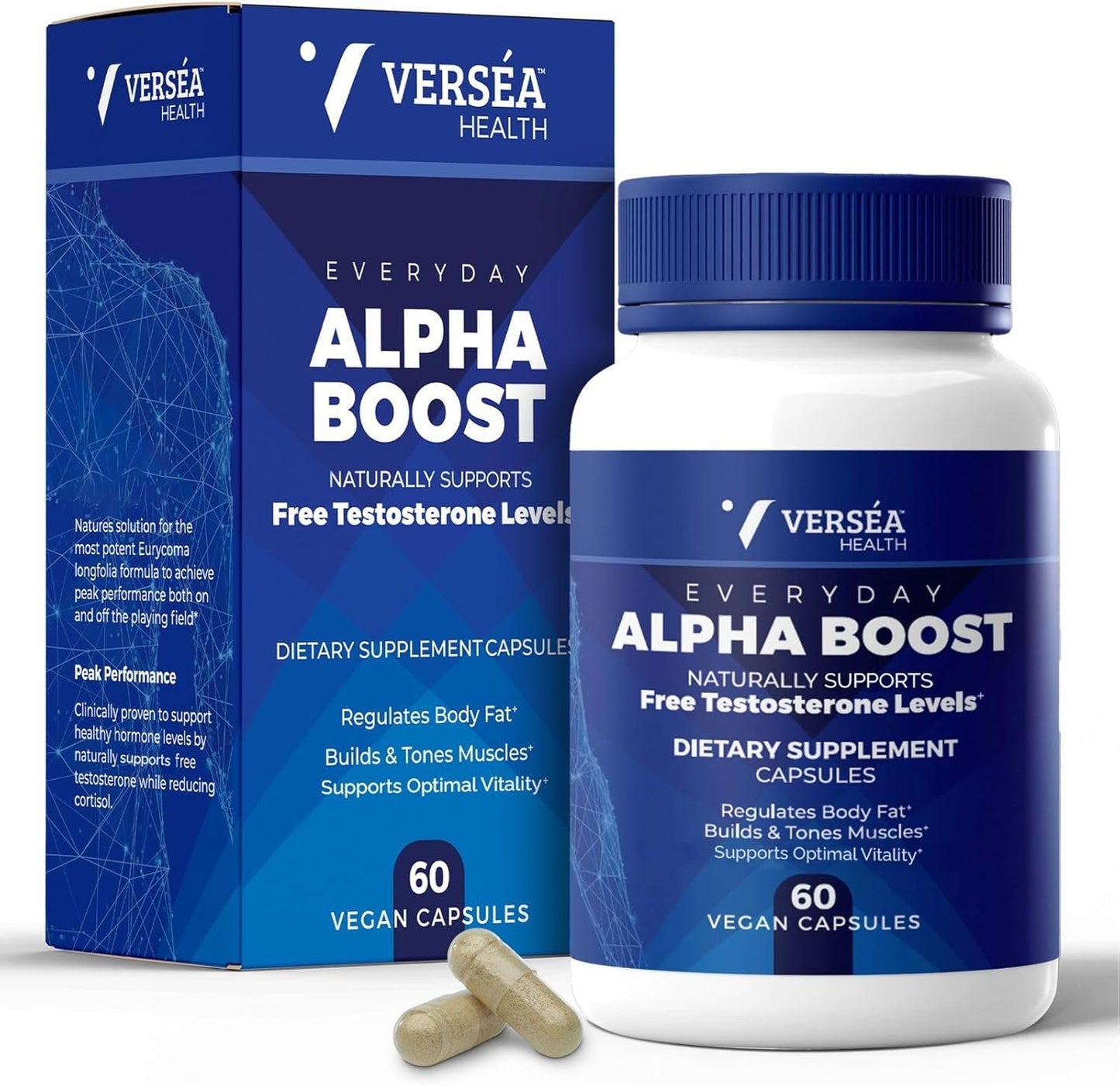 Alpha Boost – Natural Free Testosterone Support, Energy, Stamina, Endurance & Vitality for Men & Women, Multivitamin for Healthy Aging & Performance
