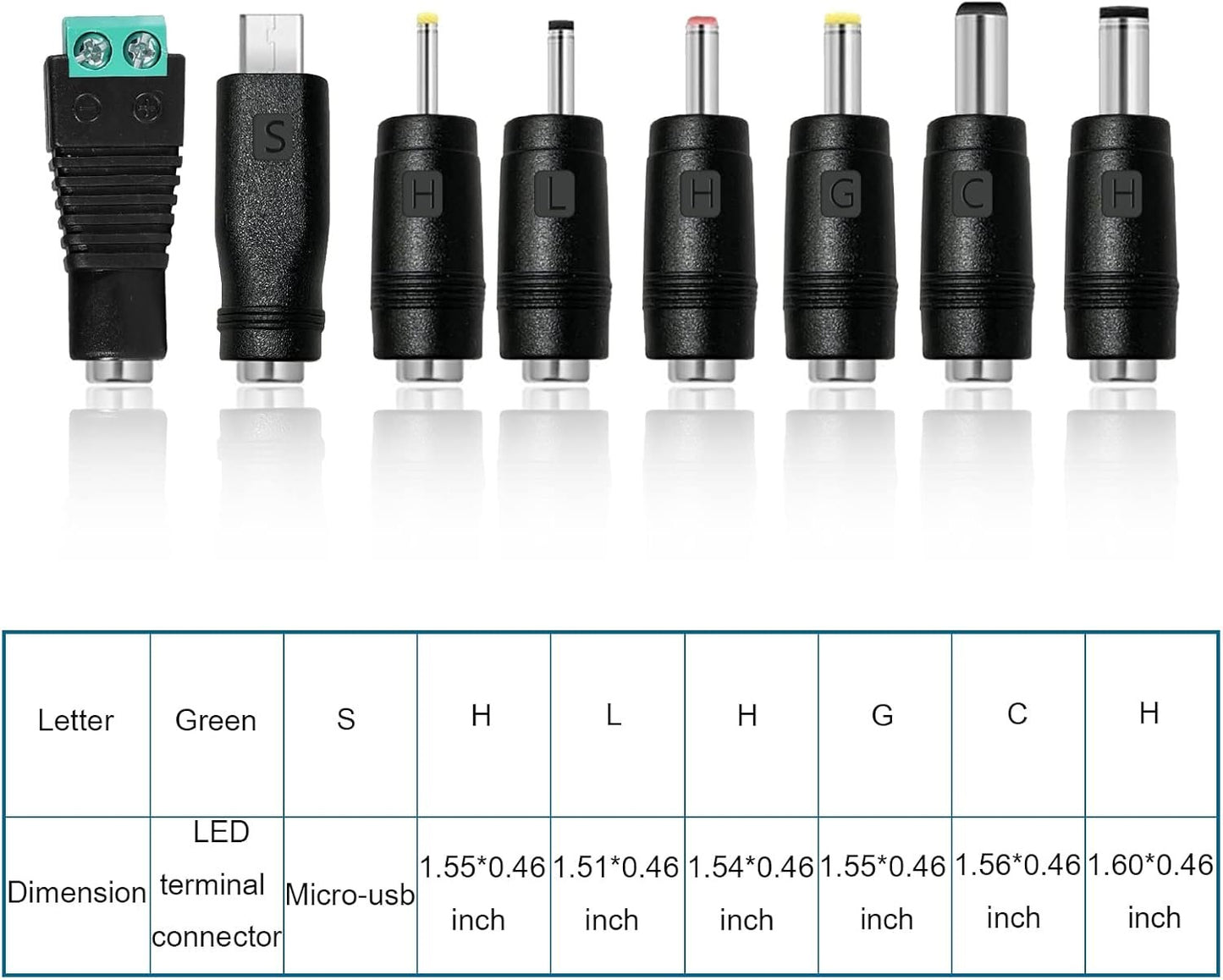 30W Universal Power Adapter, 3V 4.5V 5V 6V 7.5V 9V 12V Universal AC/DC Adapter, Adjustable 12V DC Power Supply for Household Electronics