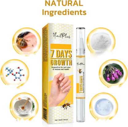 3Pcs Nailplus Strong 7 Days Growth Nail Gel,Nail Growth and Repair Serum,Nail Growth and Strengthener Essence,Nail Strengthener for Damaged Nails