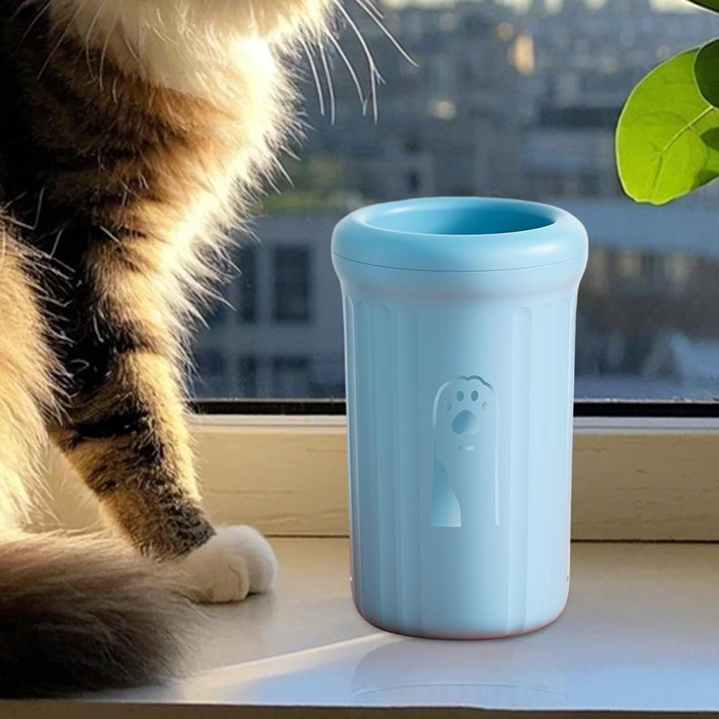 Paw Washer | Puppy Feet Cleaning Cup | Portable Pet Bath Paw Washer with Soft Bristle for All Breeds Daily Grooming, Travel Camping Road Trip