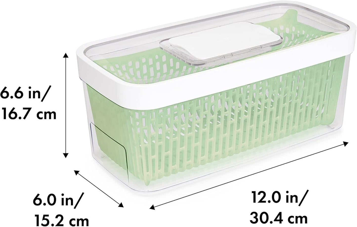 Oxo GreenSaver Produce Keeper, White, 4.7 Litre