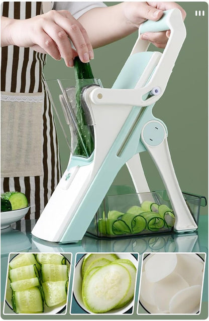 Potato Slicer - Food Cutter Slicer,Portable Kitchen Cooking Tools for Home Cutting Slicing Grating Shredding Vegetable Prep