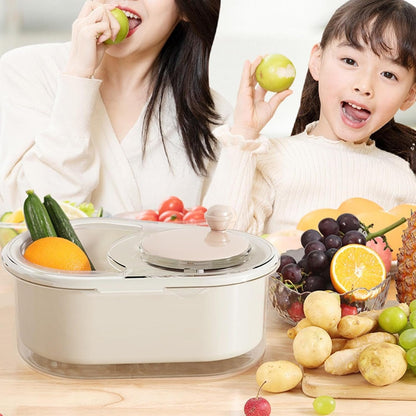 Salad Spinner - Vegetable Wash Spinner Dryer | Labour-Saving Fruit Washer Spinners, Salad Washer Spinners Fruit Cleaner, Kitchen Food Prep Tool, Gadgets for Strawberry, Lettuce, Blueberries, Cherry
