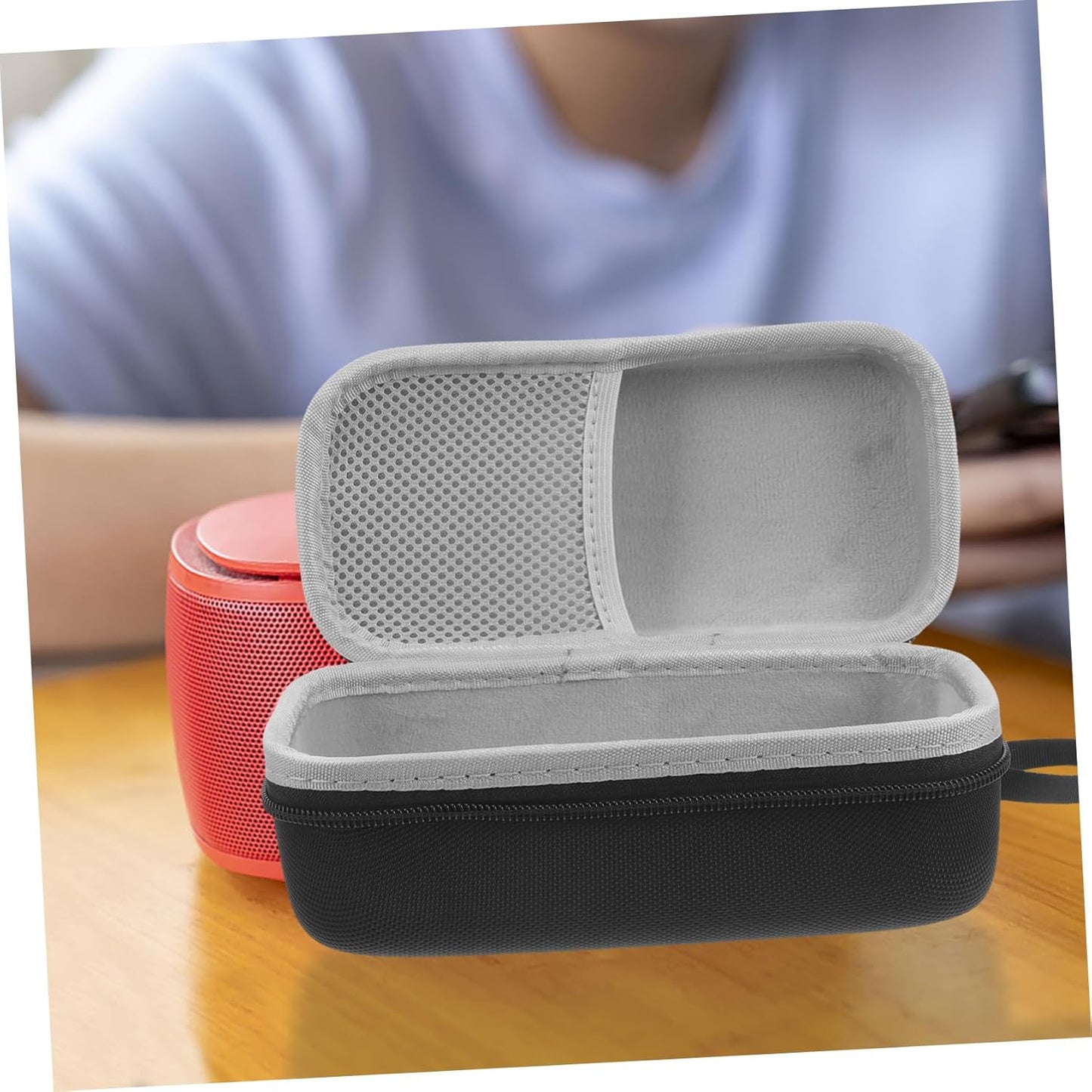 SHINEOFI Protective Case for Speakers and Portable Audio Organizer with Multifunctional Design for Use