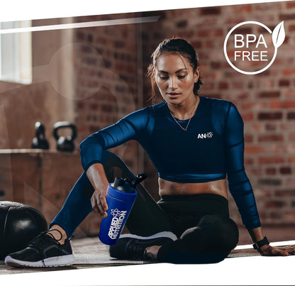 Applied Nutrition Bundle Metal Protein Shaker + 5 Samples Bundle - Sports Supplements Stainless Steel Shaker, Metal Shaker Bottle, Durable and Lightweight (750ml)