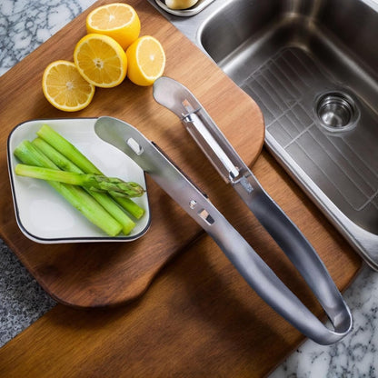 Vegetable Peeler | Stainless Steel Double-Sided Potato Peelers with Handle - Kitchen Gadgets Tools for Salad Making Juicing Restaurant Outdoor Market Food Prep