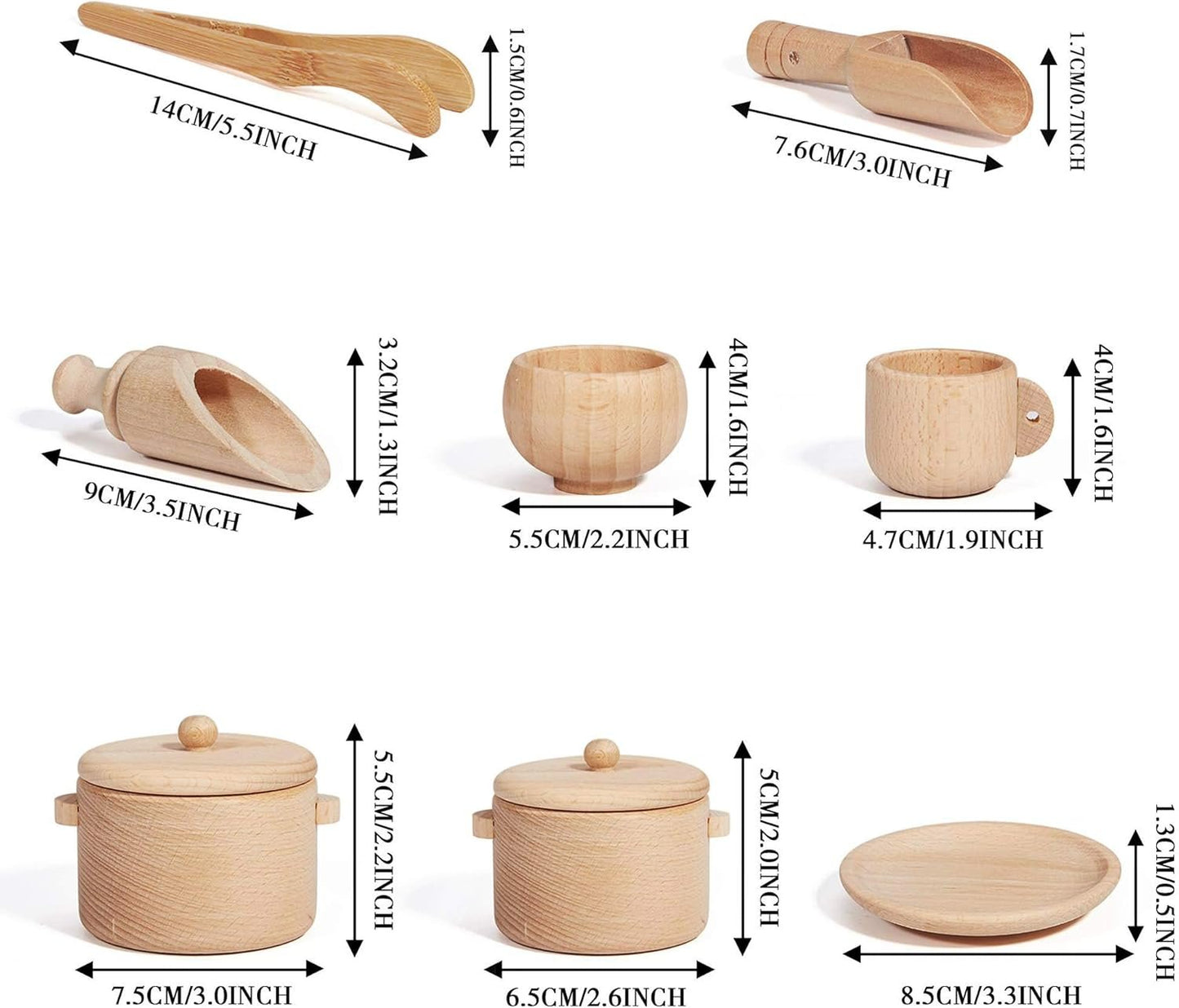 MONT PLEASANT Sensory Bin Toys for Toddlers Montessori Toys, Waldorf Toys, Pretend Play Dish and Tongs- Fine Motor Learning Toys for Sensory Table Activities